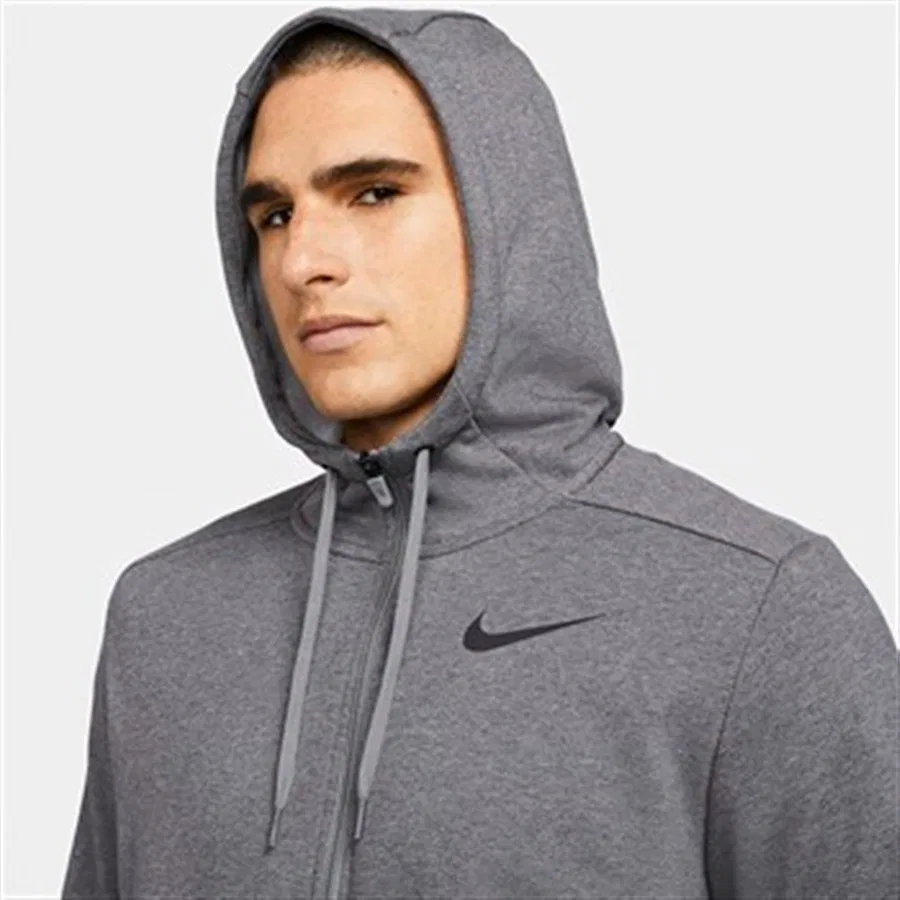 Свитшот мужской с капюшоном Nike Df Hdıe Fz Fl, Серый — фото 2