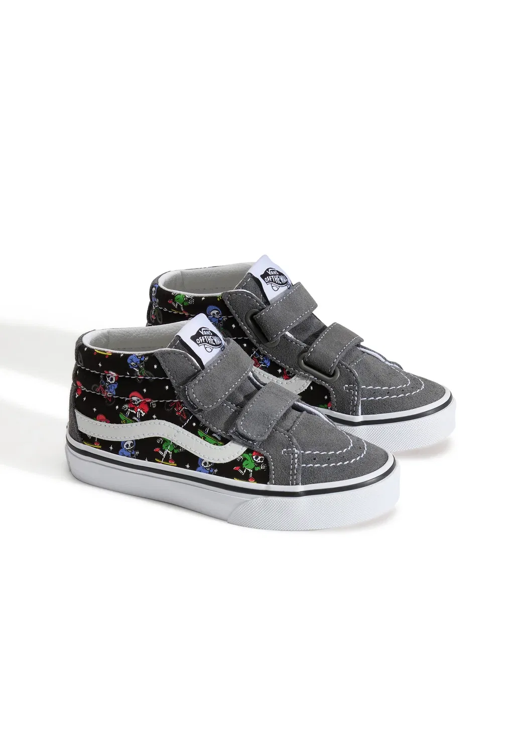 Sk8-Mid переиздание с застежкой-липучкой. Унисекс - скейтбордистские кроссовки Vans, Medium Grey — фото 2