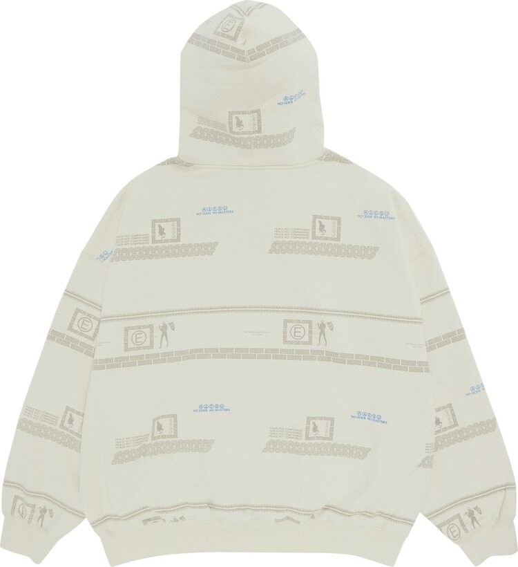 Футболка Supreme x UNDERCOVER Zip Up Hooded Sweatshirt Stone, кремовый — фото 2