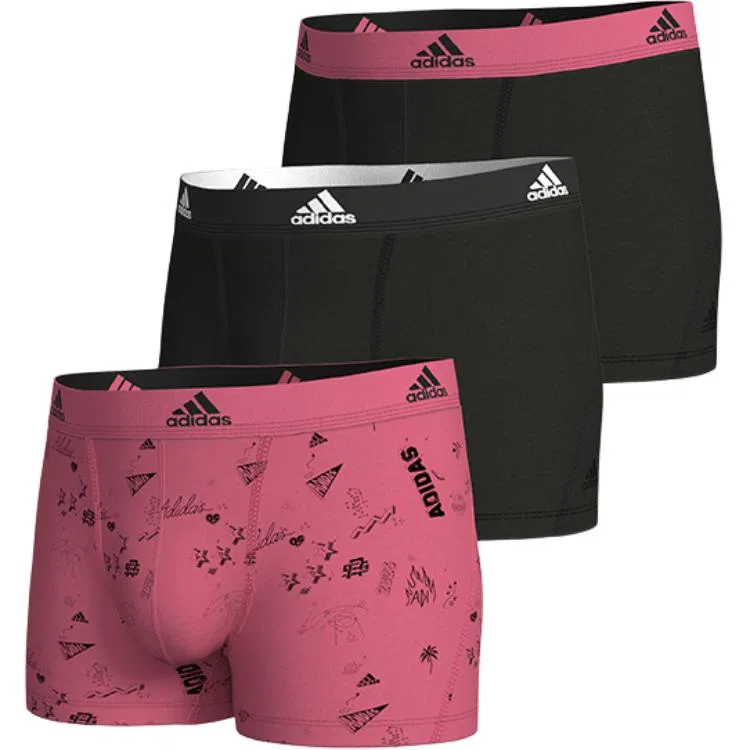 Мужские боксеры 3 шт, Adidas, Black *3+White Base Black LOGO — фото 4