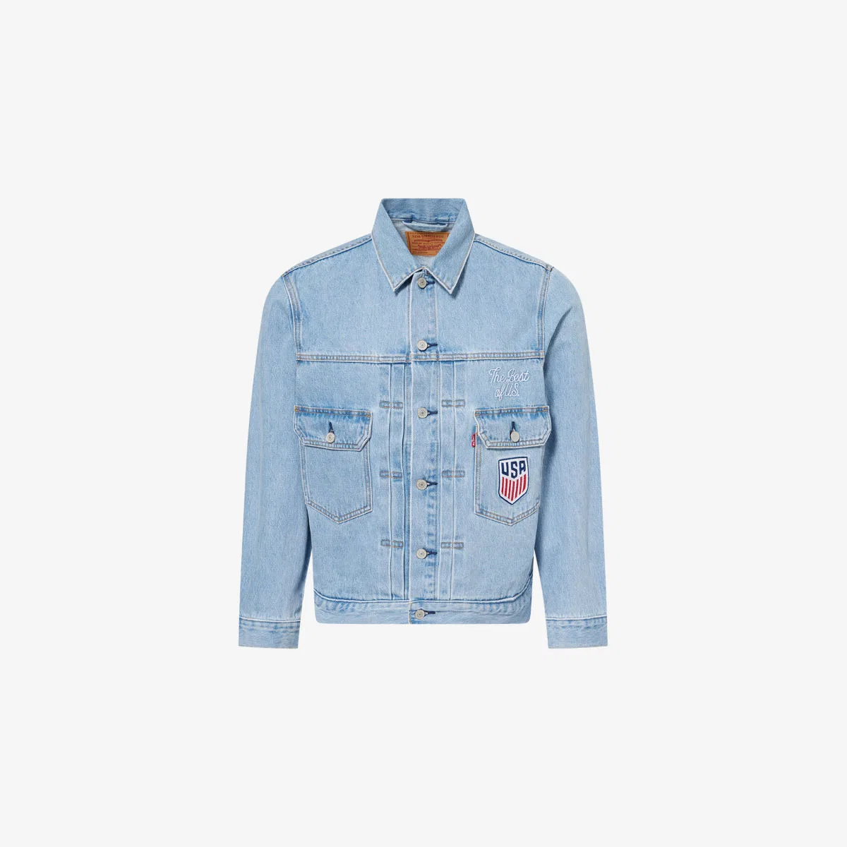 Джинсовая куртка-тракер levi's x world cup usa soccer type ii Levis, мультиколор