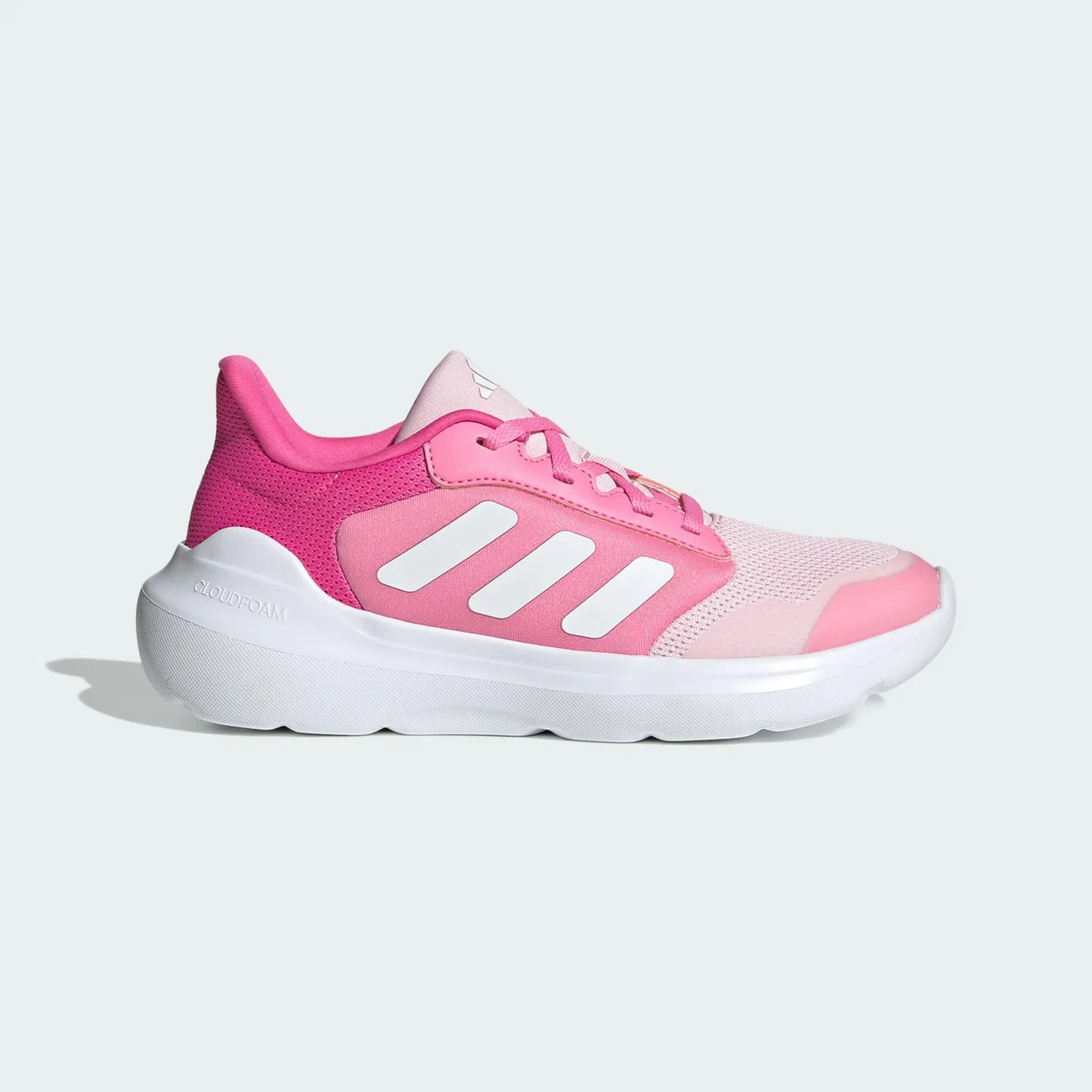 Детские кроссовки с шнуровкой Tensaur Run 2.0 Adidas, Rosa Weiss Magentapink — фото 2
