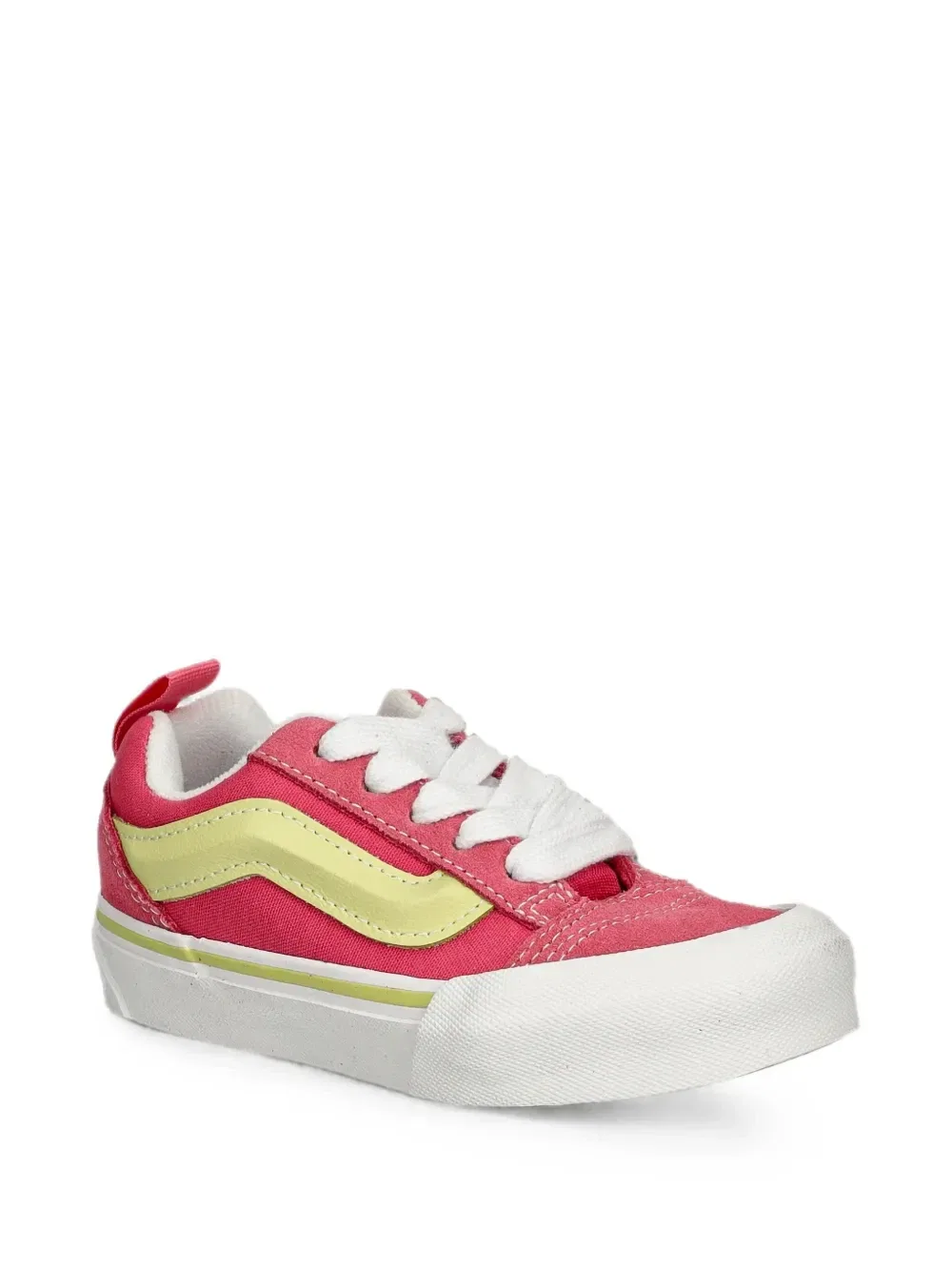 Кроссовки Knu Skool с контрастной отделкой и панелями Vans Kids, розовый