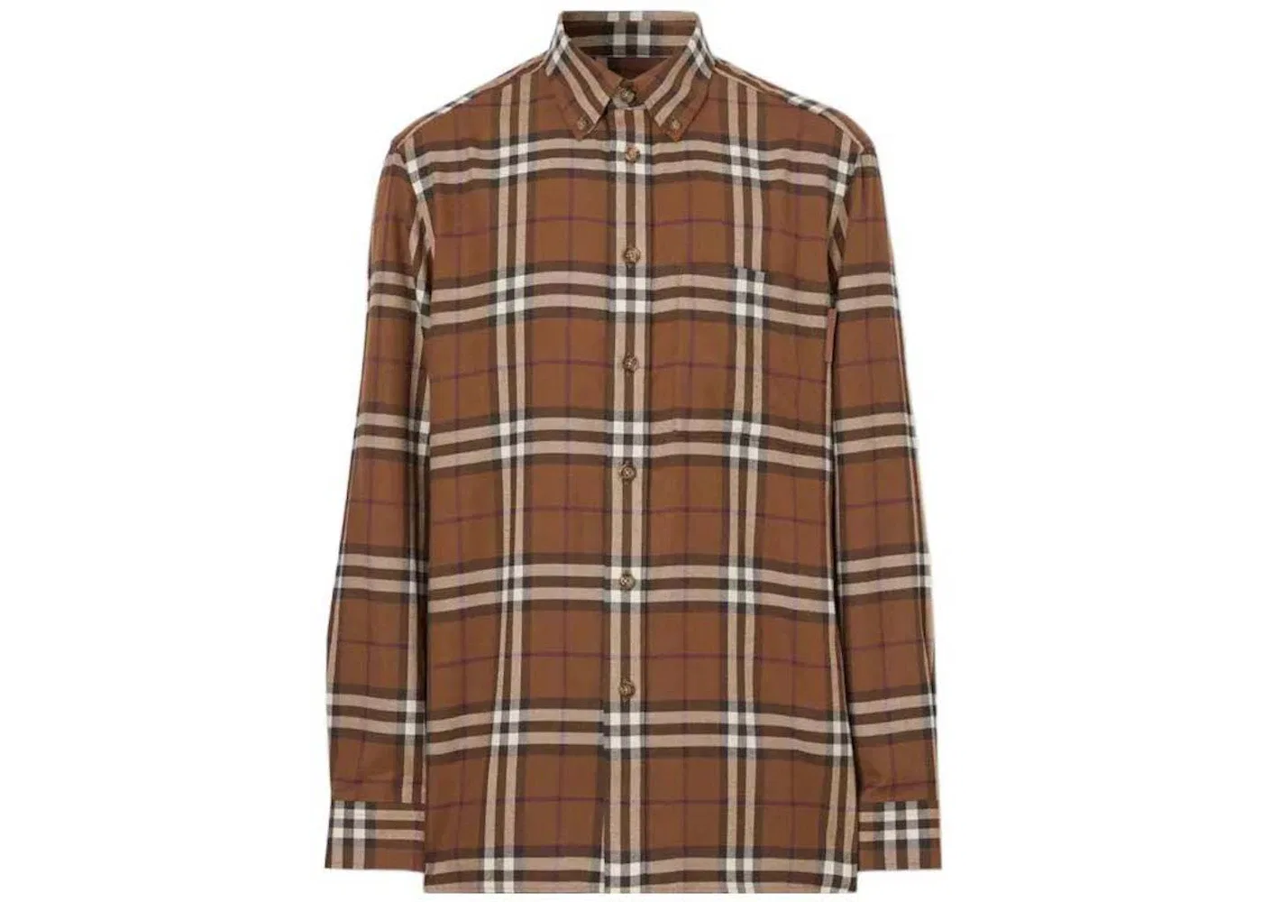 Мужская рубашка с принтом Shirt Burberry, Brown