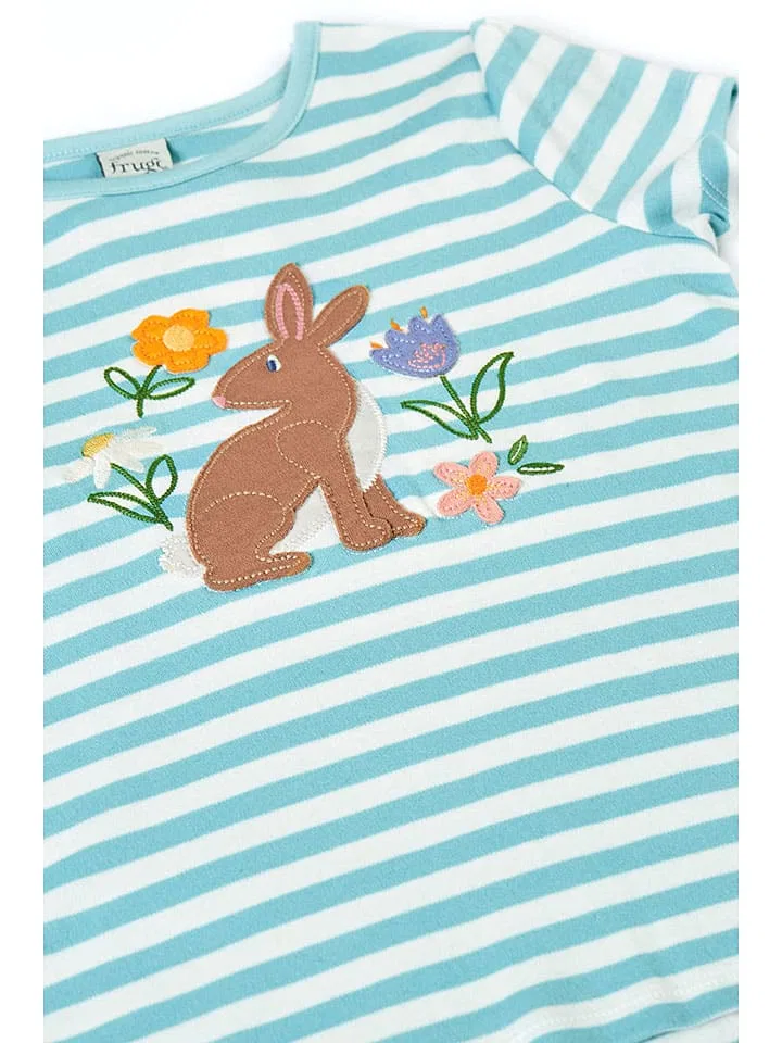 Футболка с принтом Frugi, голубой — фото 4