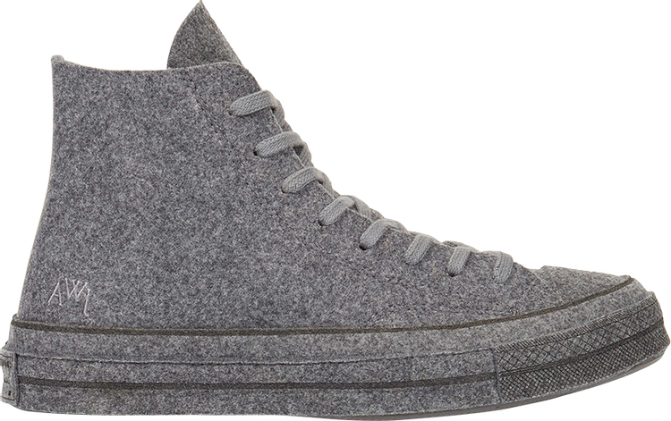 

Кроссовки Converse J.W. Anderson x Chuck 70 Hi Top Felt, серый