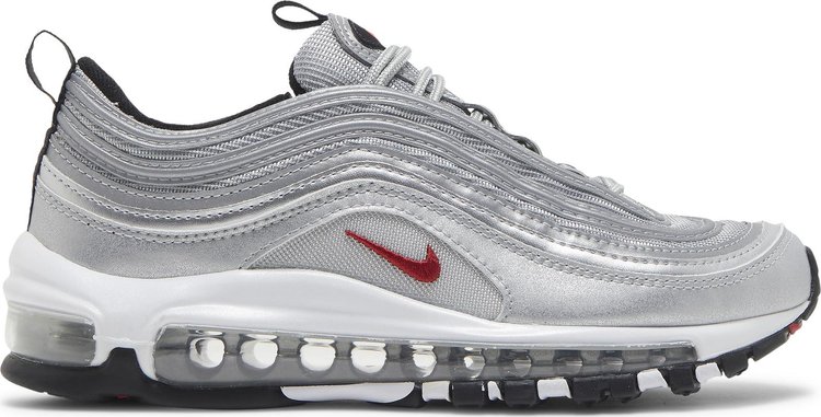 Кроссовки Nike Air Max 97 OG GS 'Silver Bullet' 2022, серебряный - фото