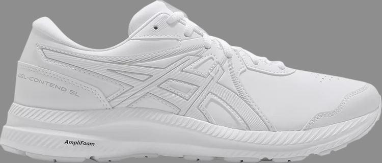 Кроссовки gel contend sl 'white grey' Asics, белый - фото