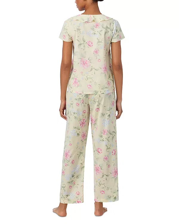 Женский комплект пижамы с цветочным принтом Ralph Lauren, Yellow Floral — фото 3