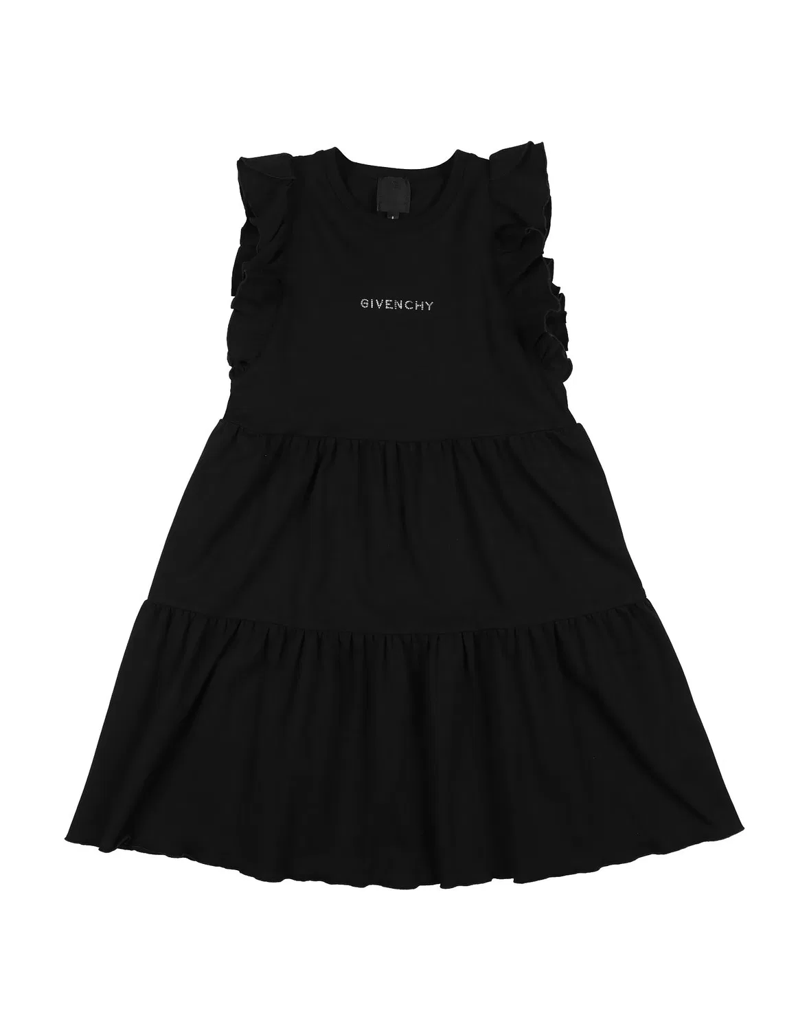 Детское платье для девочек с аппликациями Givenchy, черный