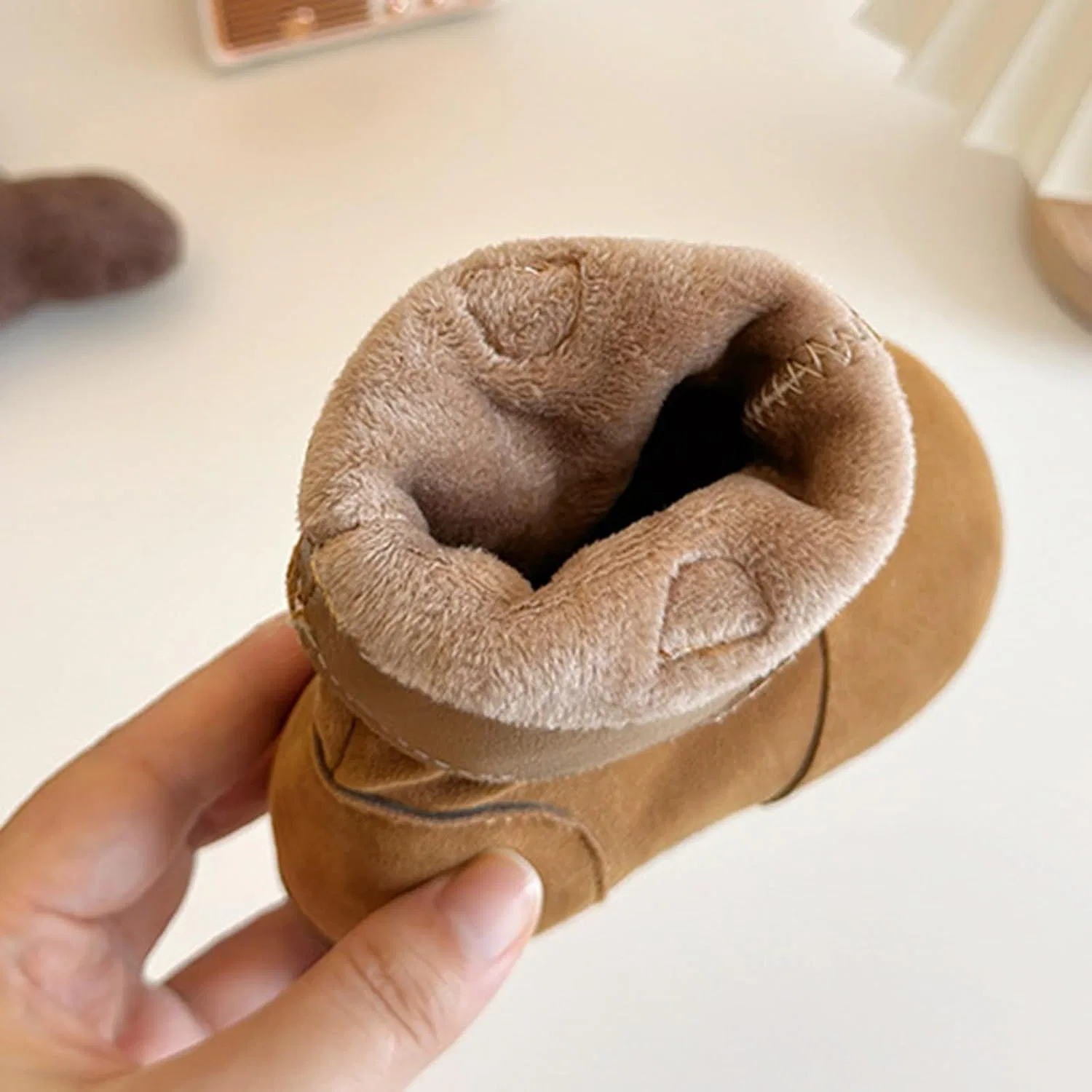 Детские сапоги для девочек с принтом ковбойским Ankle Cowboy Boots, Brown — фото 2