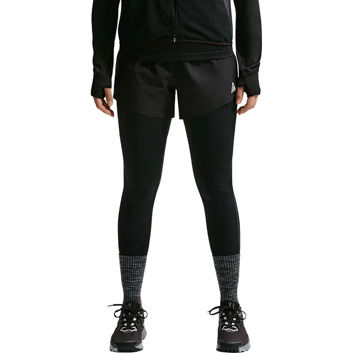 Женские леггинсы с длинным рукавом Acg Dri-Fit Wildsee Baselayer Bottom Nike, Black/Anthracite/Summit White