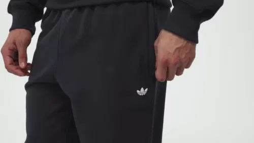 Мужские спортивные штаны прямого кроя TREFOIL ESSENTIALS Adidas Originals, черный — фото 2