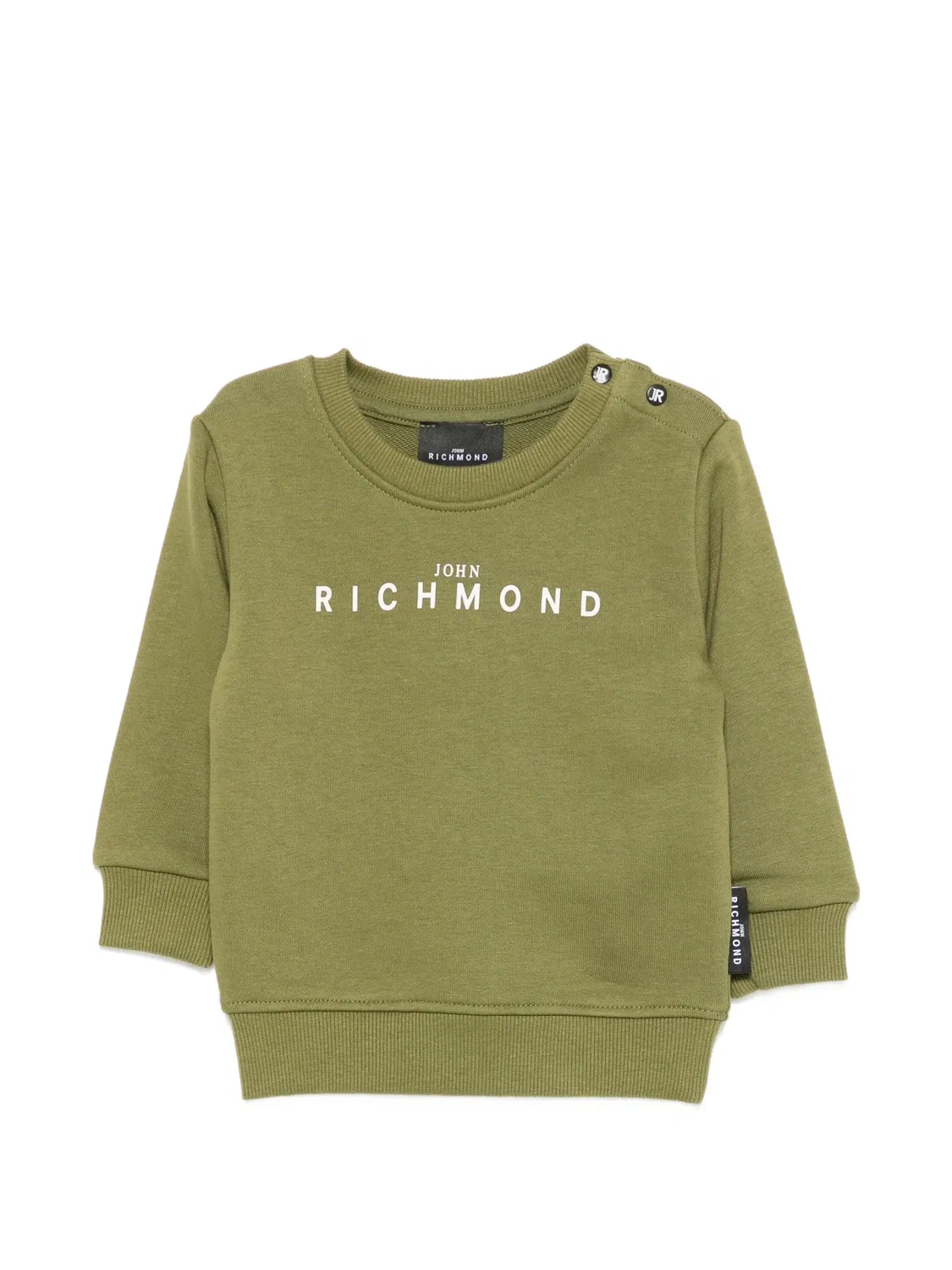 Толстовка с логотипом John Richmond Junior, зеленый