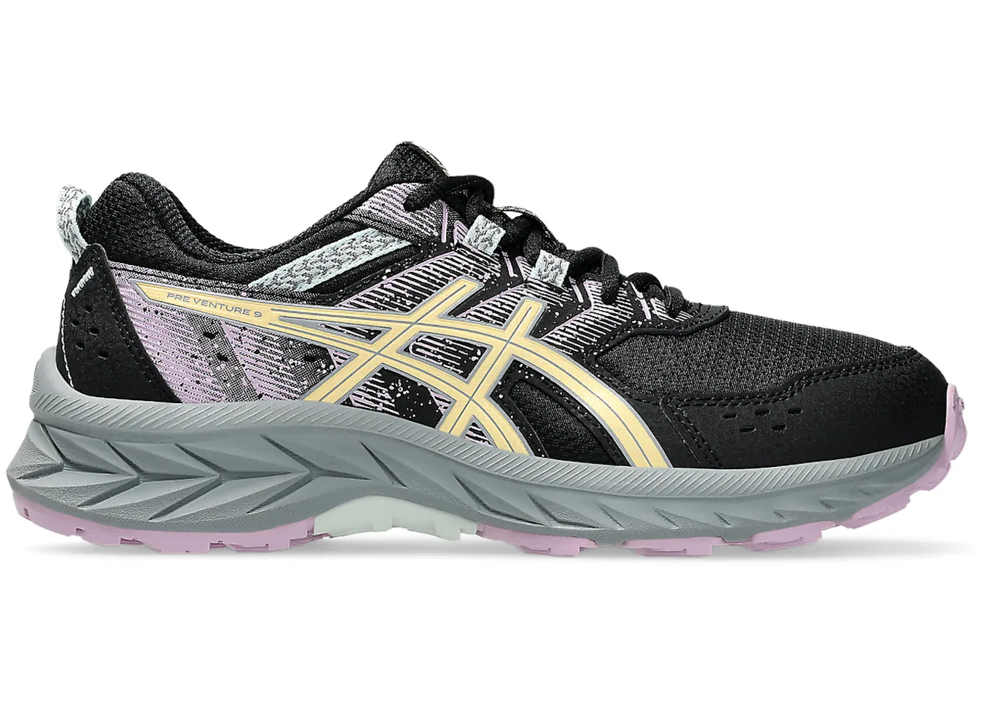 Детские кроссовки ASICS Gel-Venture 9, Black/Light Orange