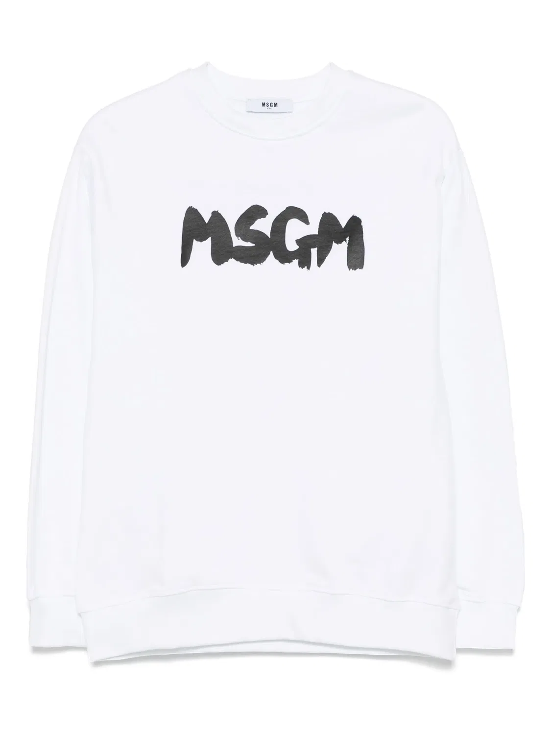 Свитшот с капюшоном из хлопка MSGM, белый