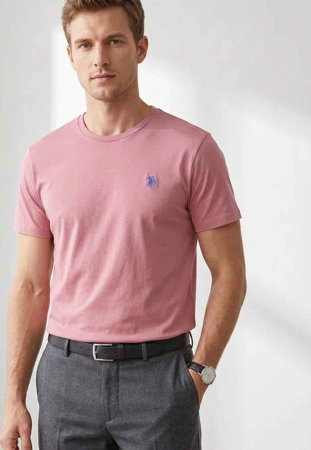 Футболка - базовая футболка U.S. Polo Assn., Wine