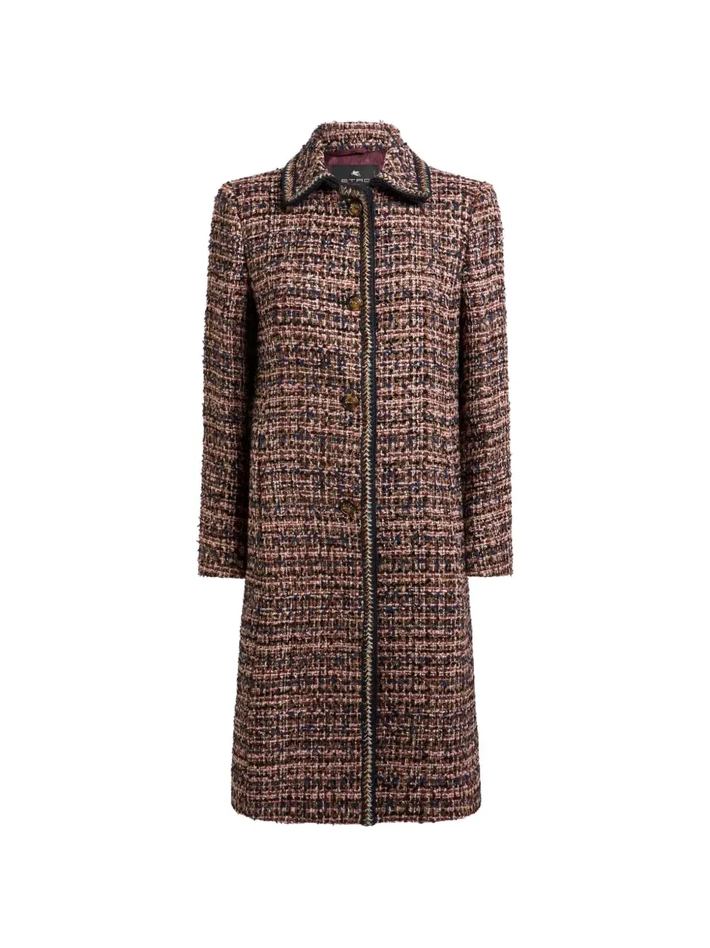 Твидовое пальто Etro, розовый