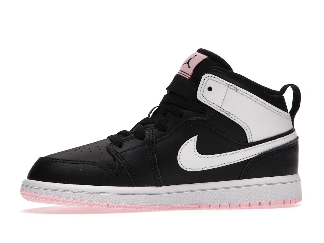Детские кроссовки Lifestyle с принтом Jordan 1 Mid Jordan, Black/White-Arctic Punch — фото 3