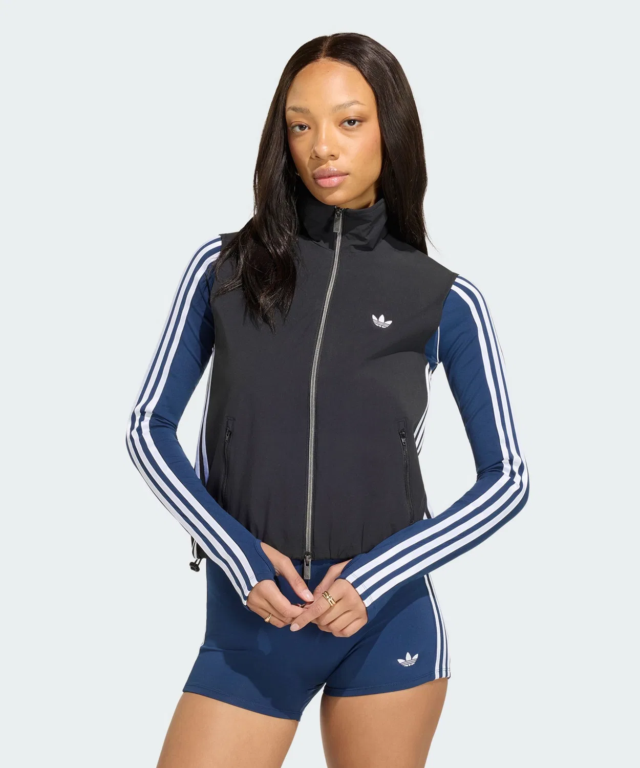 Женский топ-трактор без рукавов с воротником-хомутом, модель AdiRenium 5.0 Adidas, Black