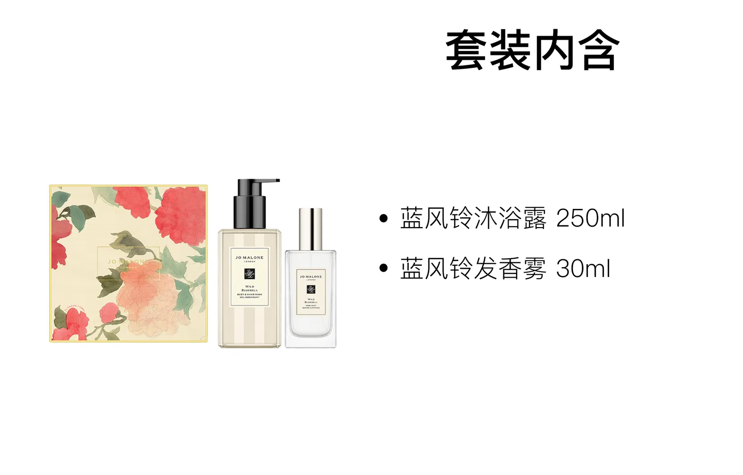 Набор для душа и волос Bluebell Shower Gel Fragrance Set, Jo Malone London, Bluebell — фото 2