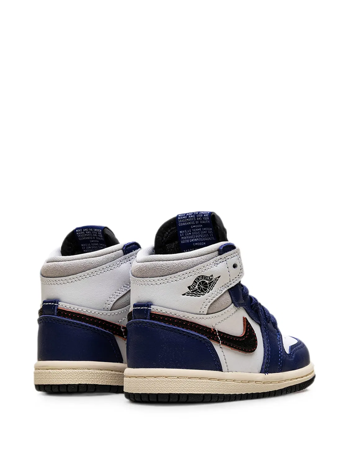 Кроссовки Air Jordan 1 Jordan Kids, белый — фото 3