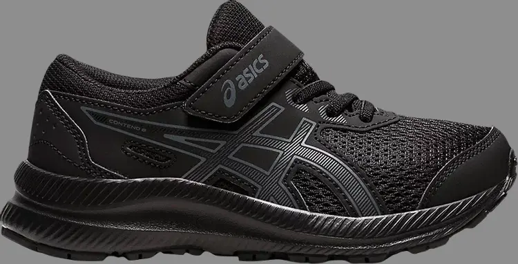 

Кроссовки contend 8 ps 'black carrier grey' Asics, черный