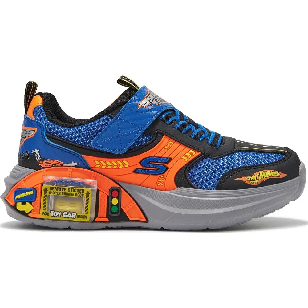 Детские кроссовки Skechers Garage, Black/Orange — фото 2