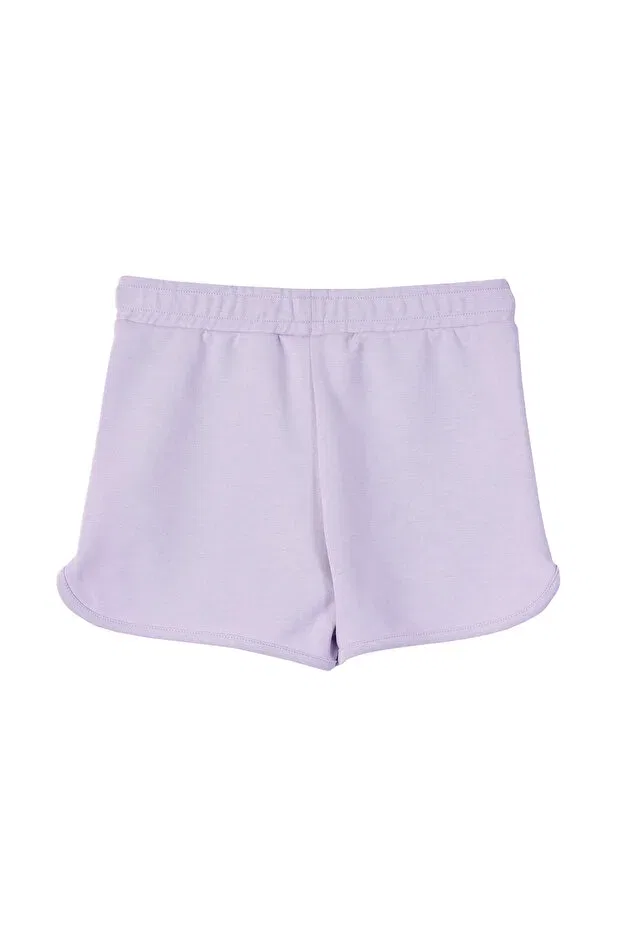 Детские шорты для девочек с застежкой-молнией Benetton, Lilac — фото 2