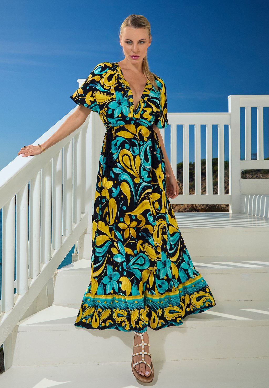 

Платье макси FRANGIPANI CHIC by Lirette, черный