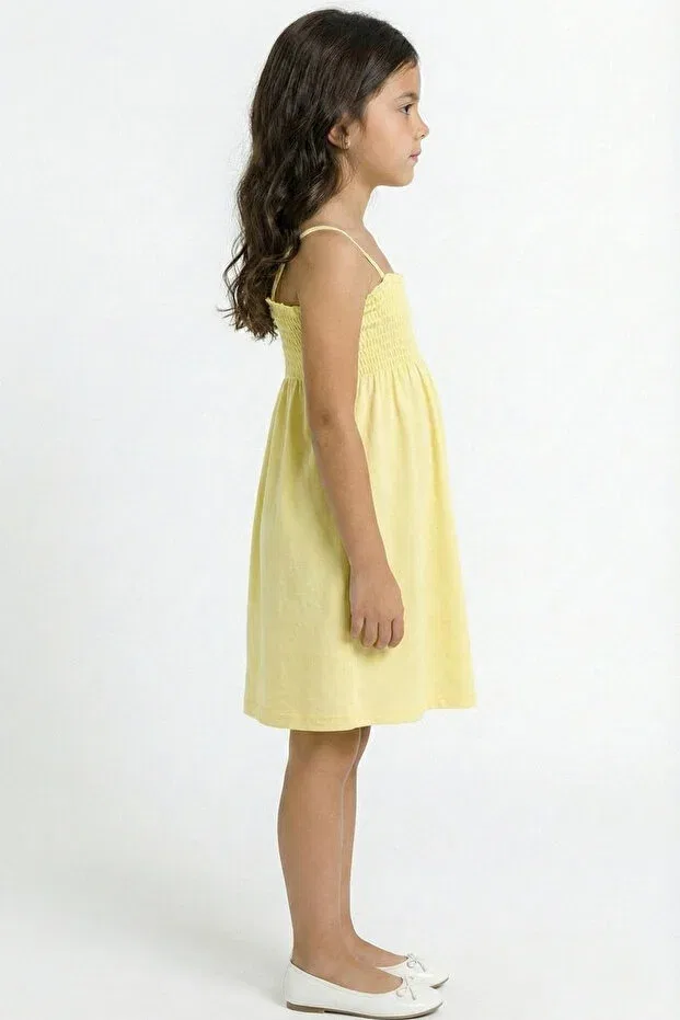 Детское платье для девочек хлопковое Par Lingerie Pl, Yellow — фото 3