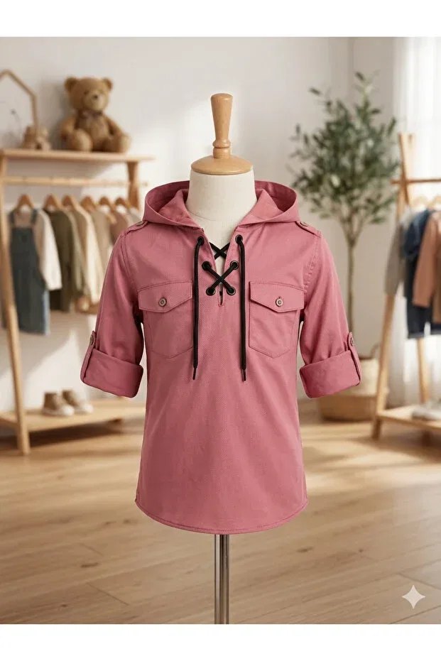 Детская рубашка для мальчиков хлопковая Zarro, Pink