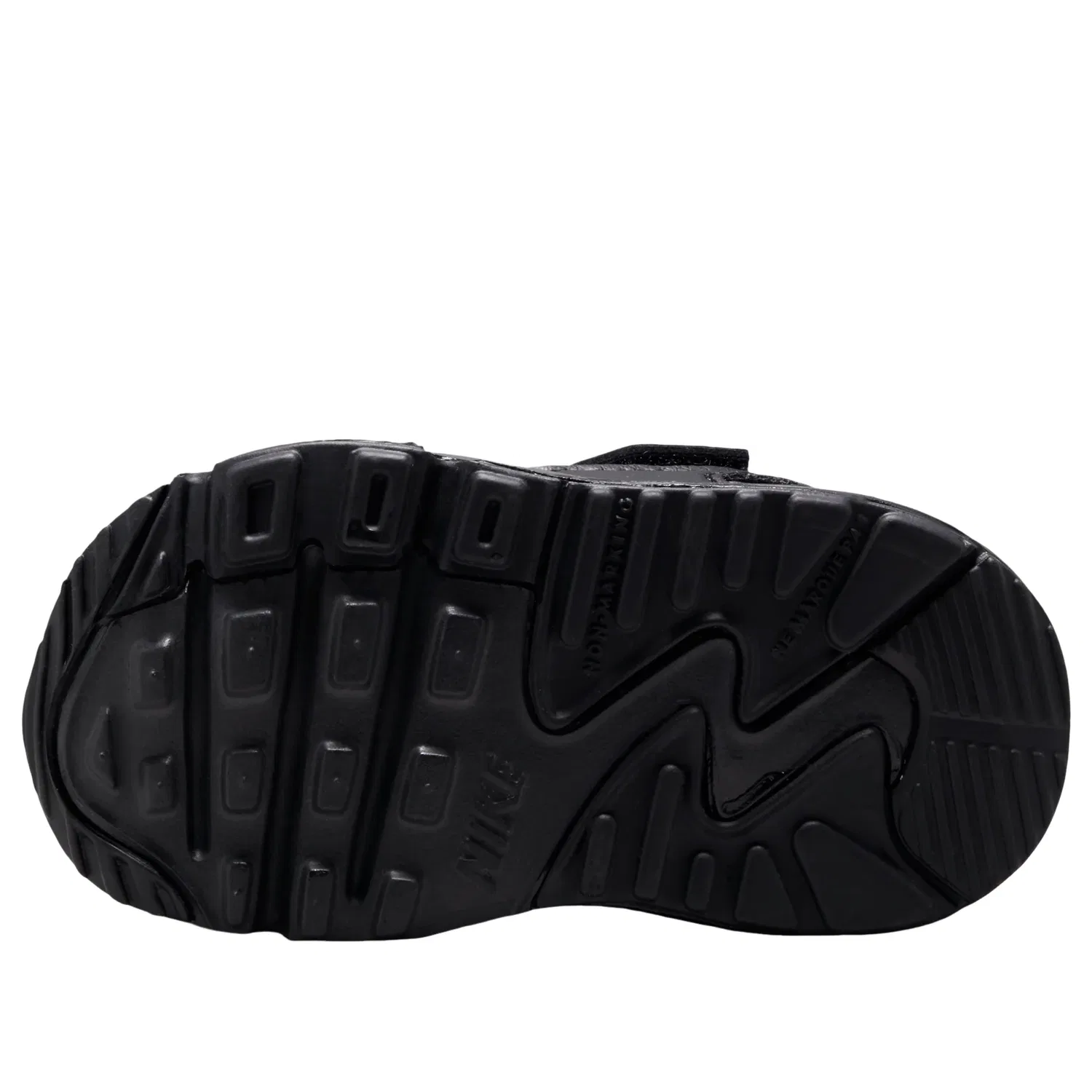 Детские кроссовки с синтетическим верхом Air Max 90 'Black Dark Smoke Grey Racer Blue' Nike, Black Dark Smoke Grey Racer Blue — фото 3