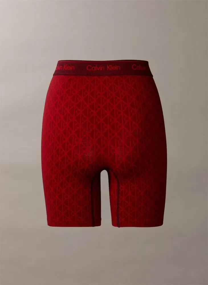 Шорты утягивающие с логотипом, Calvin Klein, красный — фото 2