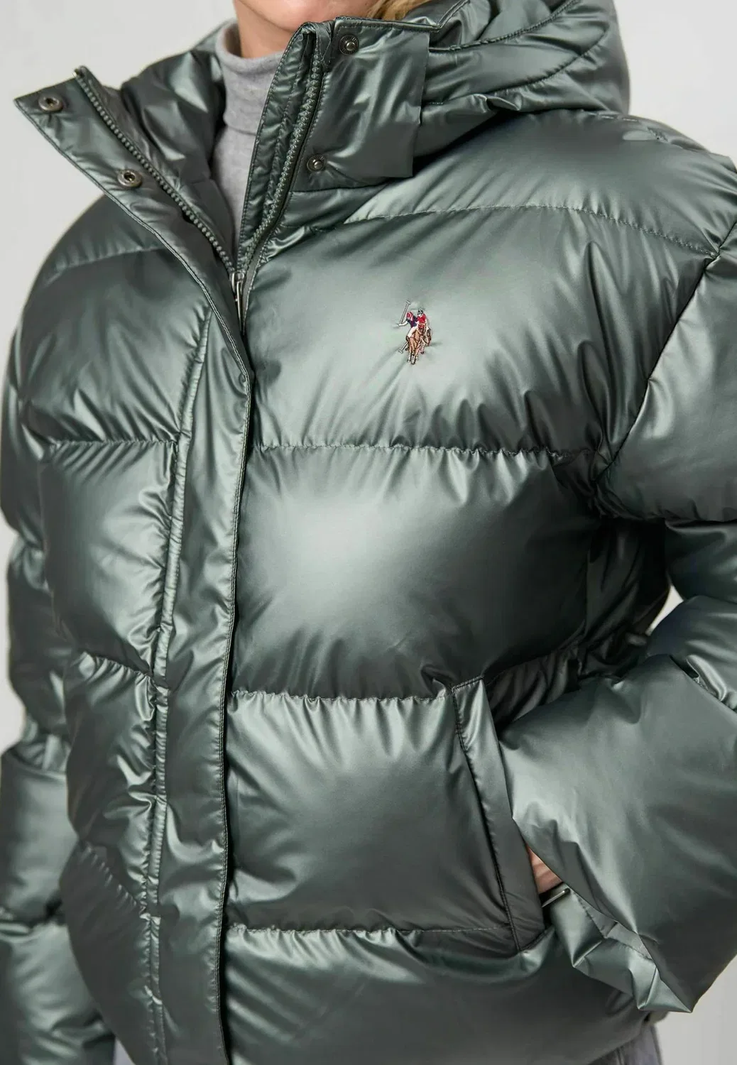 Куртка Uwlean - зимняя куртка U.S. Polo Assn., Green — фото 4