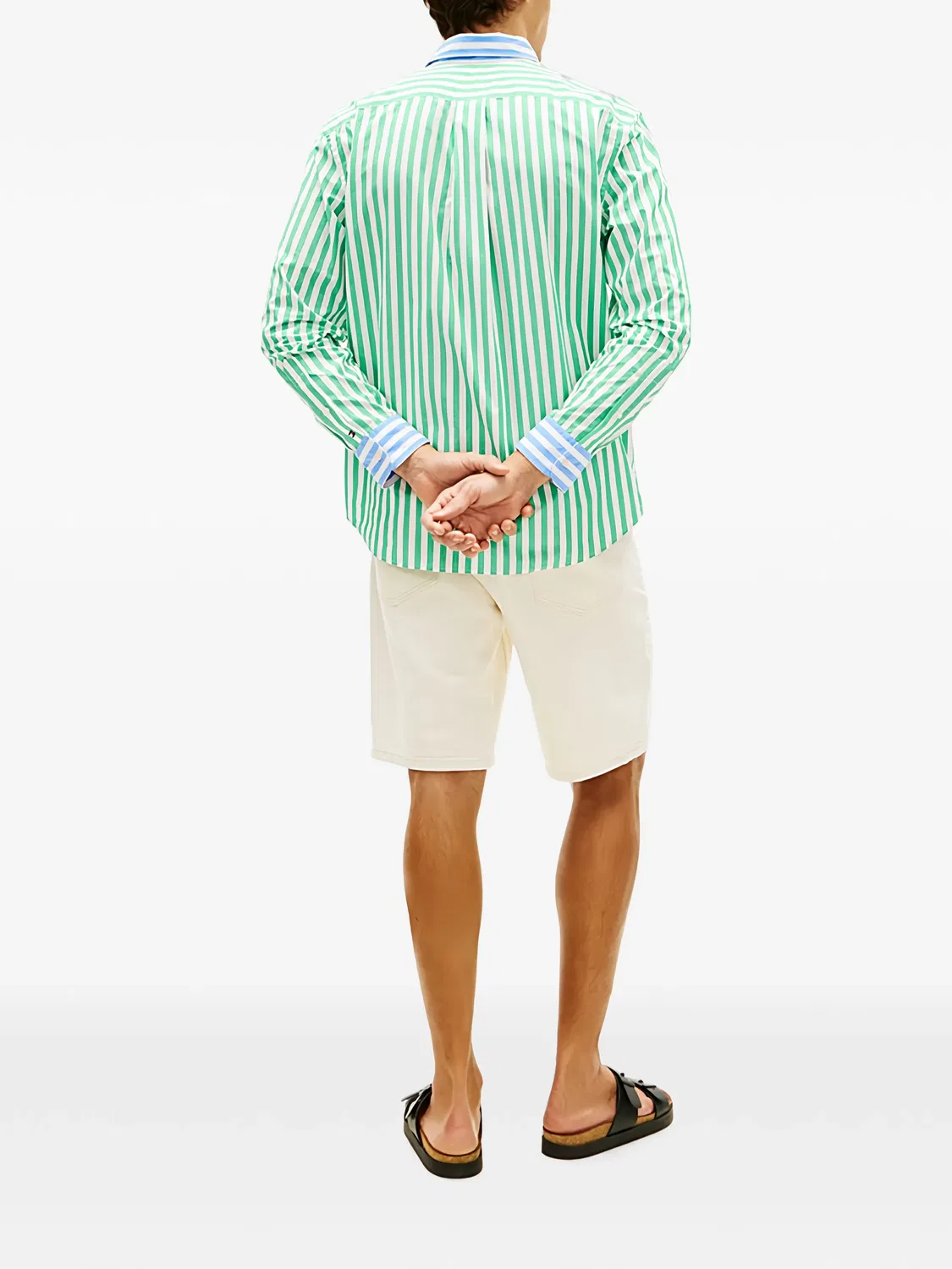 Полосатая рубашка Papertouch Tommy Hilfiger, белый — фото 3