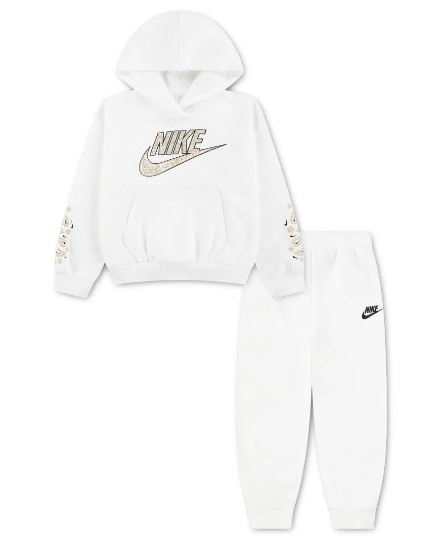 Детский комплект из худи и джоггеров Retro Remix с длинным рукавом Nike, Sail