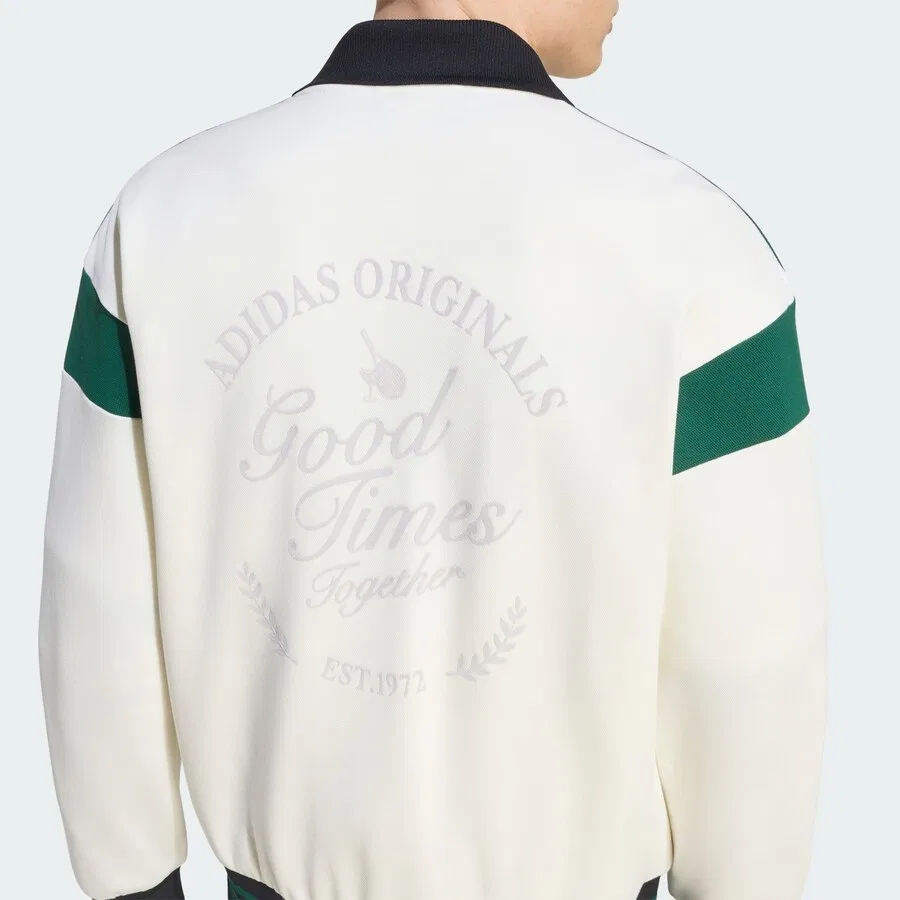 Куртка ADIDAS ORIGINALS Between-Season 'TRACK TOP' белого цвета — фото 4