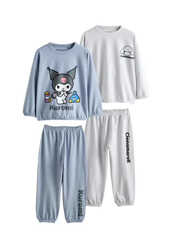 Пижамный комплект, хлопок, Hello Kitty and Friends Jogger 2 Pack Set, Next, Charcoal Grey, серый — фото 4