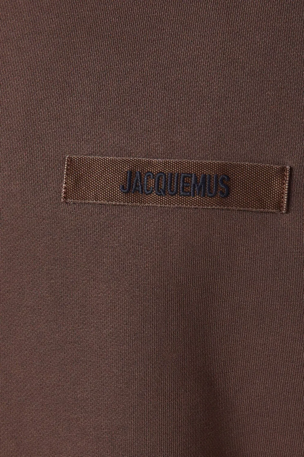 Худи хлопковое Le Gros Grain Jacquemus, коричневый — фото 4