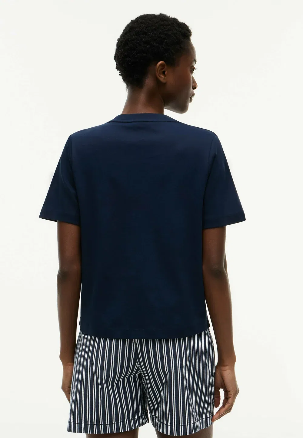 Футболка свободного кроя из трикотажа - базовая футболка Tommy Hilfiger, Dark Blue — фото 3