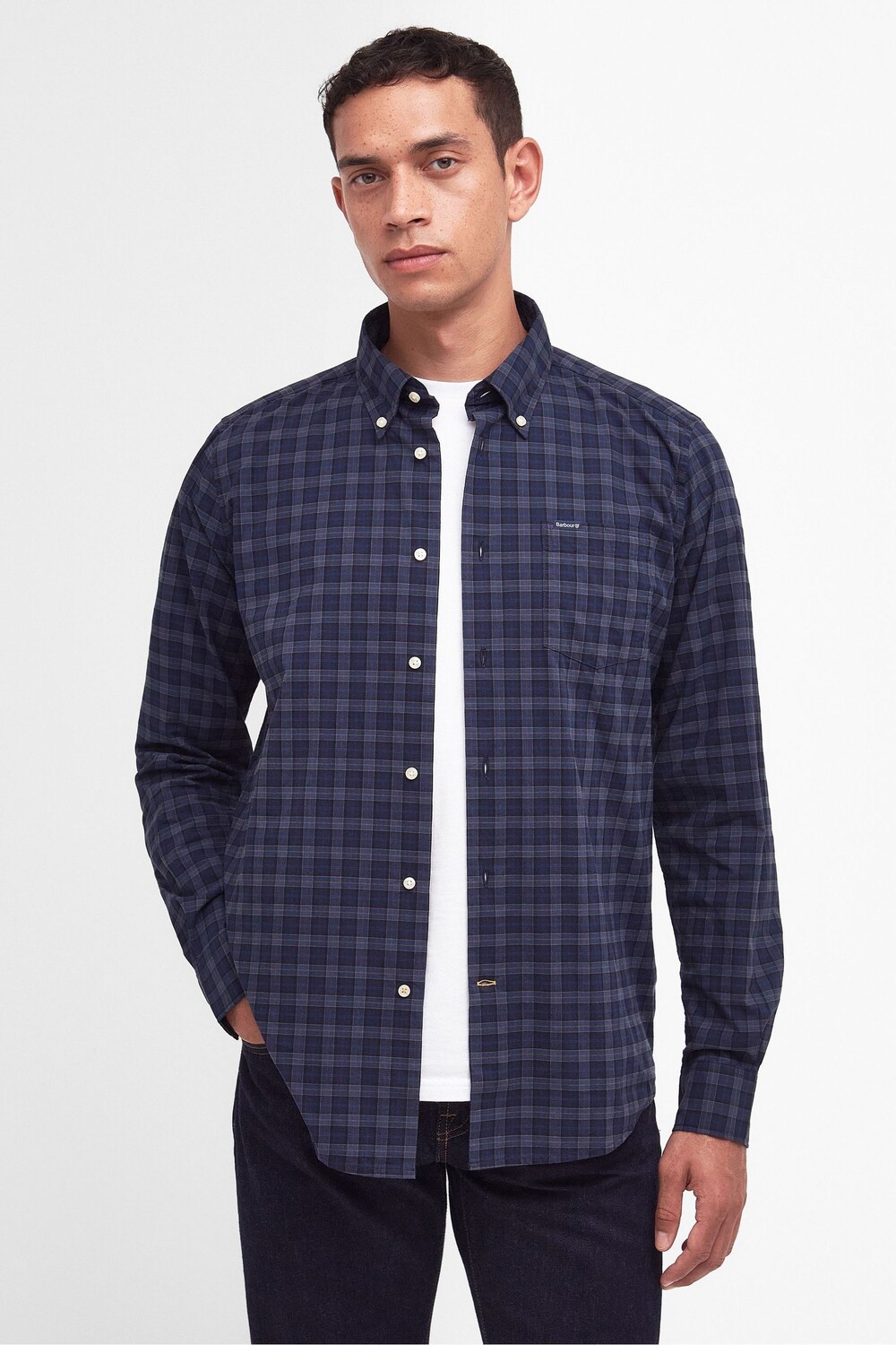

Рубашка в клетку Lomand tartan Barbour, синий
