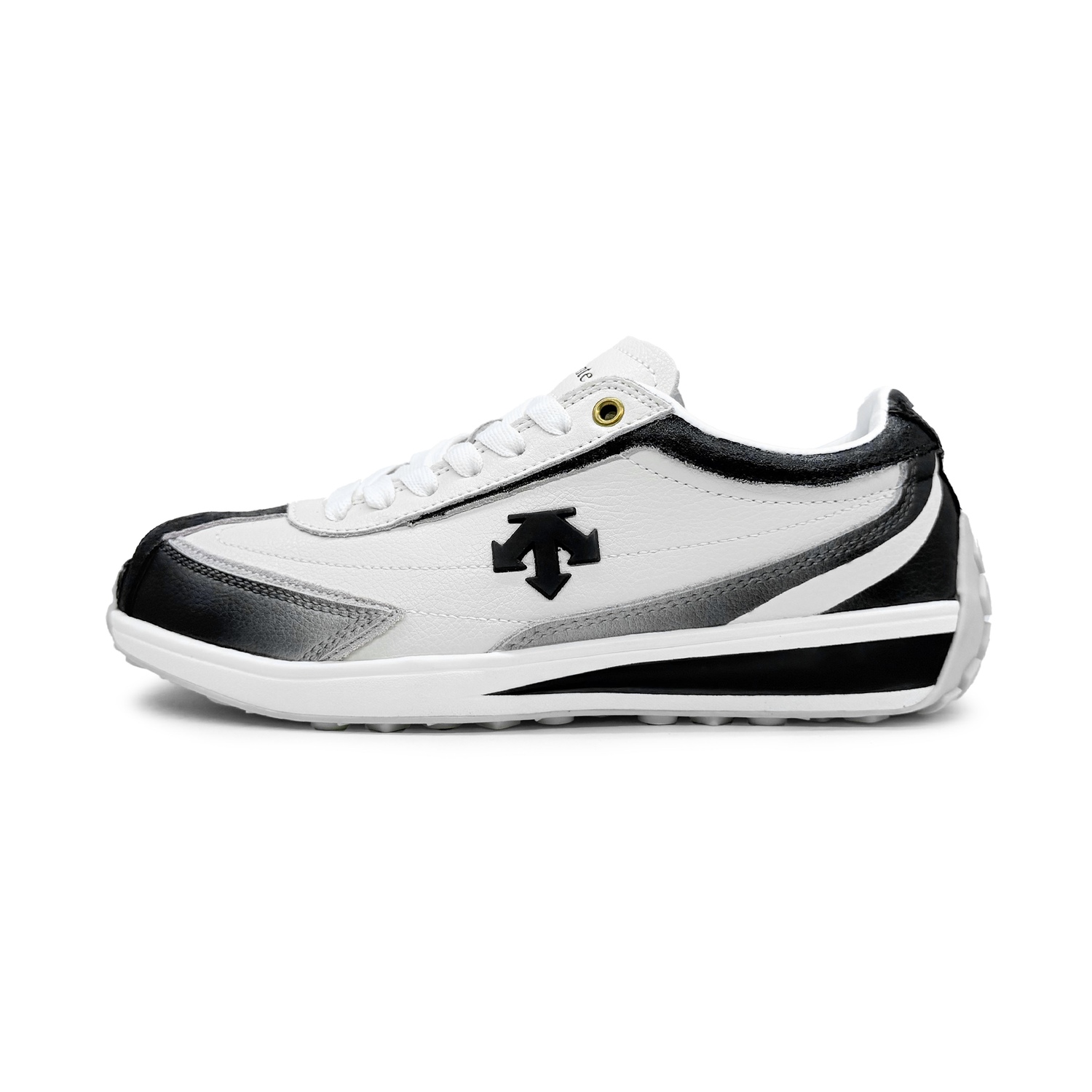 

DESCENTE Кроссовки Cron Racer легкие повседневные низкие черно-белые, цвет White