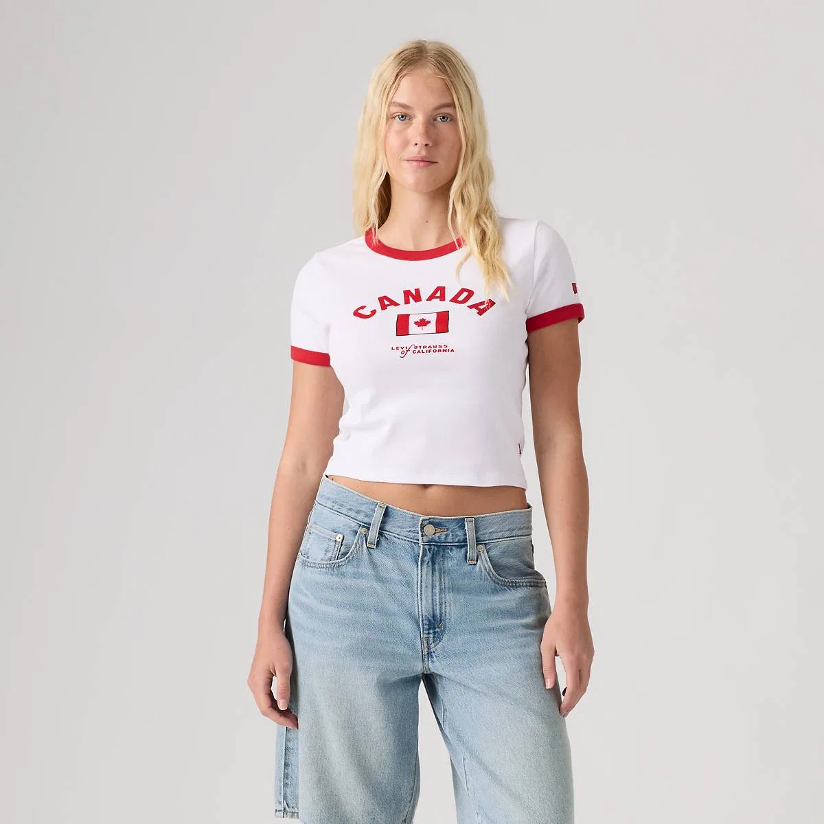 Мини-Футболка с контрастной отделкой "Канада" Levi's, Canada - Multi-Color — фото 3
