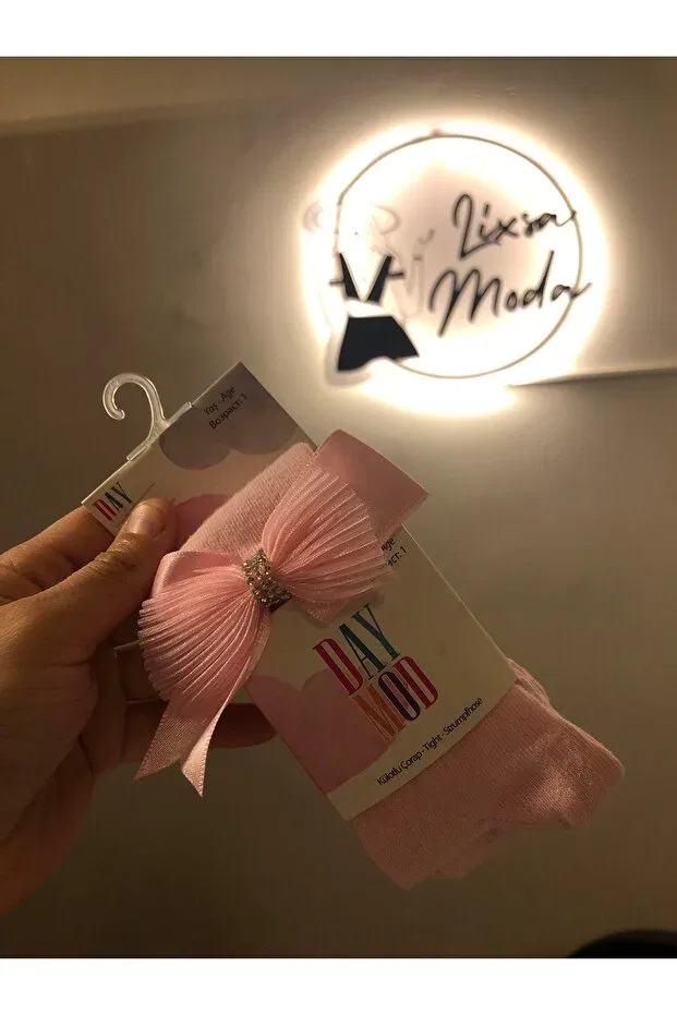 Детские колготки с принтом Baby fancy pantyhose Moda, Pink