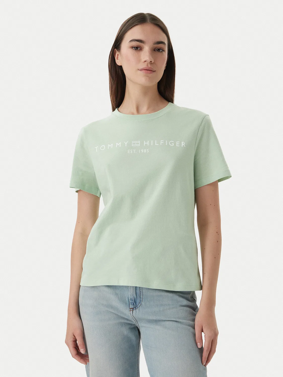 Женская футболка стандартного кроя Tommy Hilfiger, зеленый