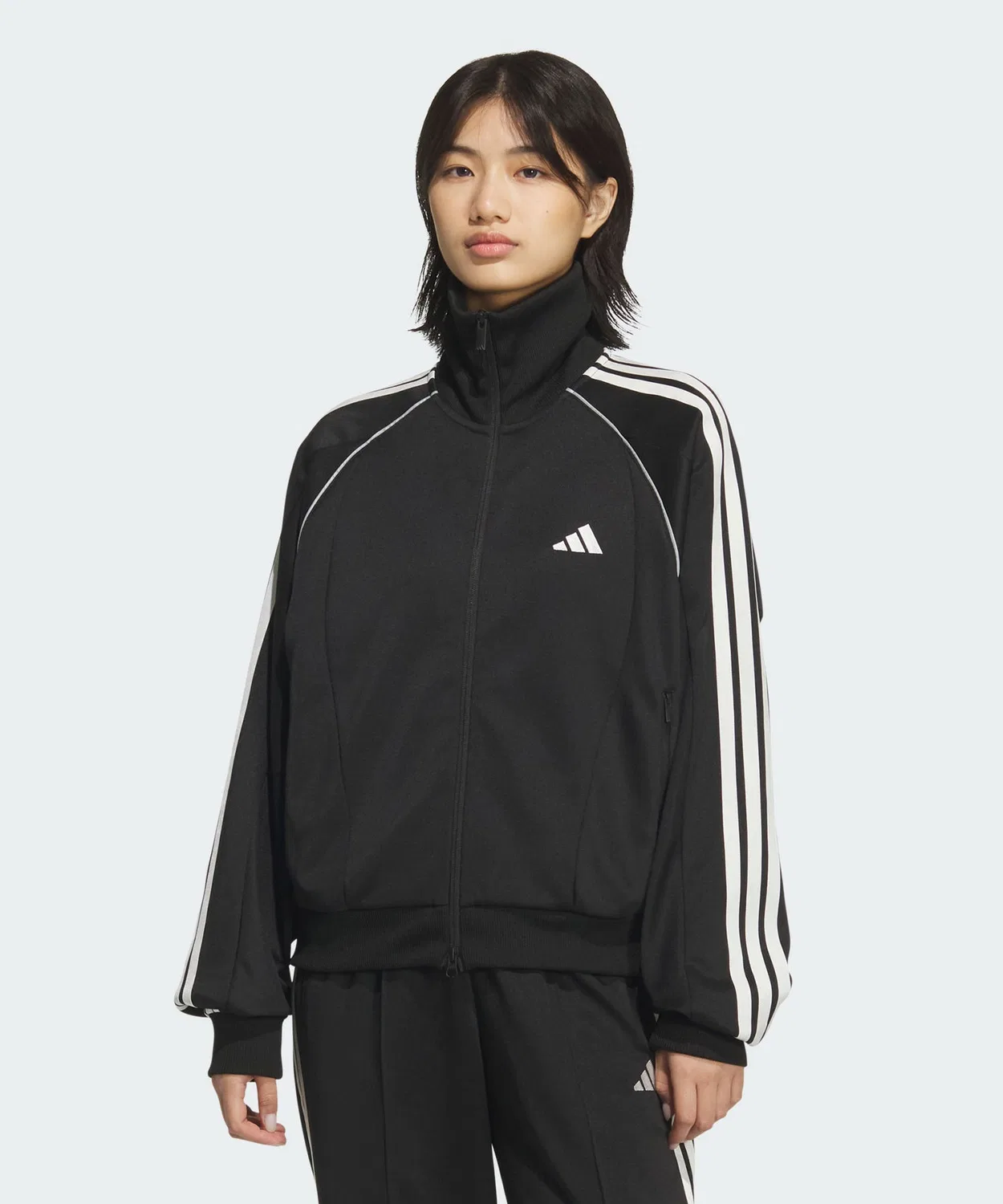 Женская куртка-трактор с принтом Stadium Chrome Adidas, Черный