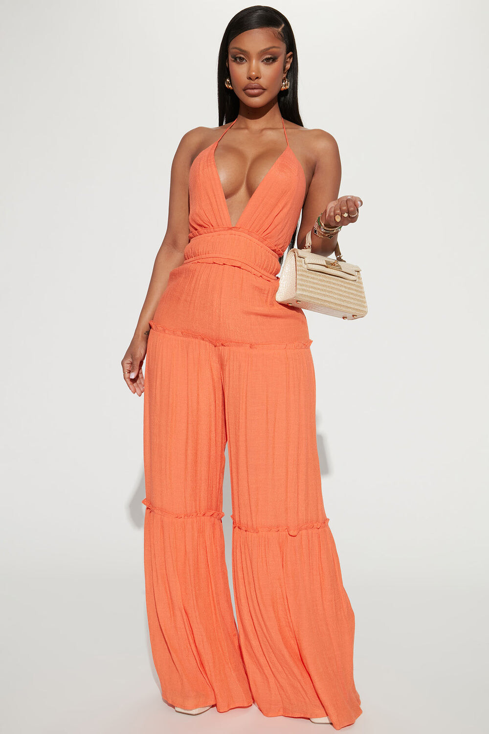 

Комбинезон Fashion Nova DM3055, оранжевый