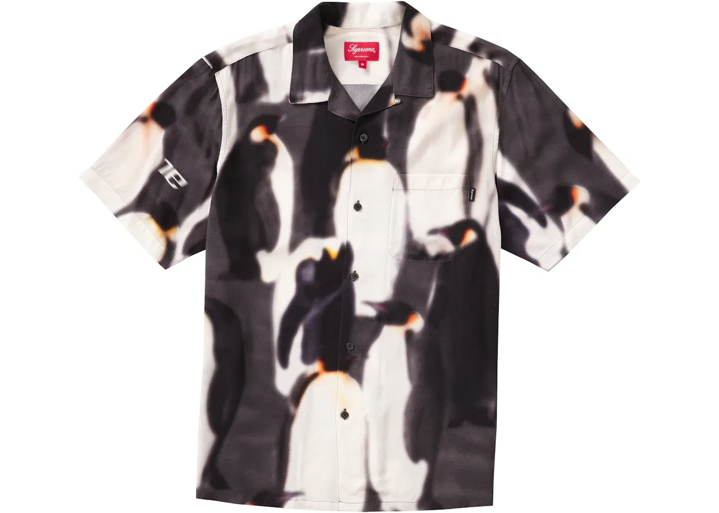Мужская рубашка с коротким рукавом с принтом S/S Shirt Supreme, Black