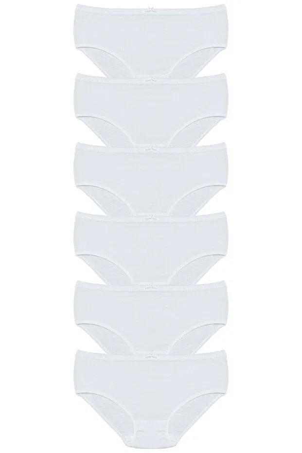 Детские трусы для девочек хлопковые Basics Onurel, White — фото 2